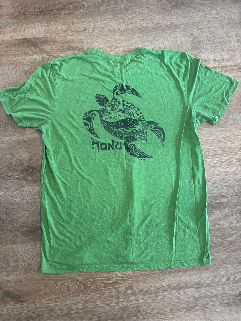 Cariloha XL Green Crew Tee with Interior Logo